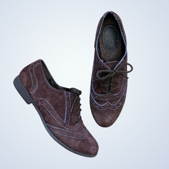 Boc Born Brown Suede Oxford Wingtips 
